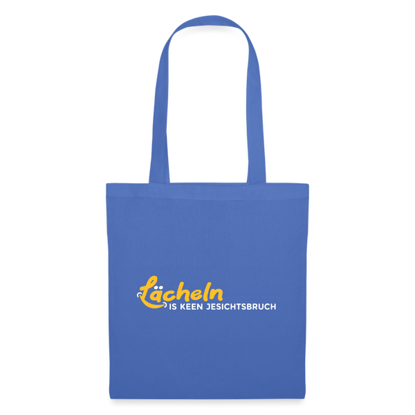 Lächeln is keen Jesichtsbruch - Stoffbeutel - Hellblau