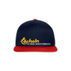 Lächeln is keen Jesichtsbruch - Snapback Cap - Navy/Rot