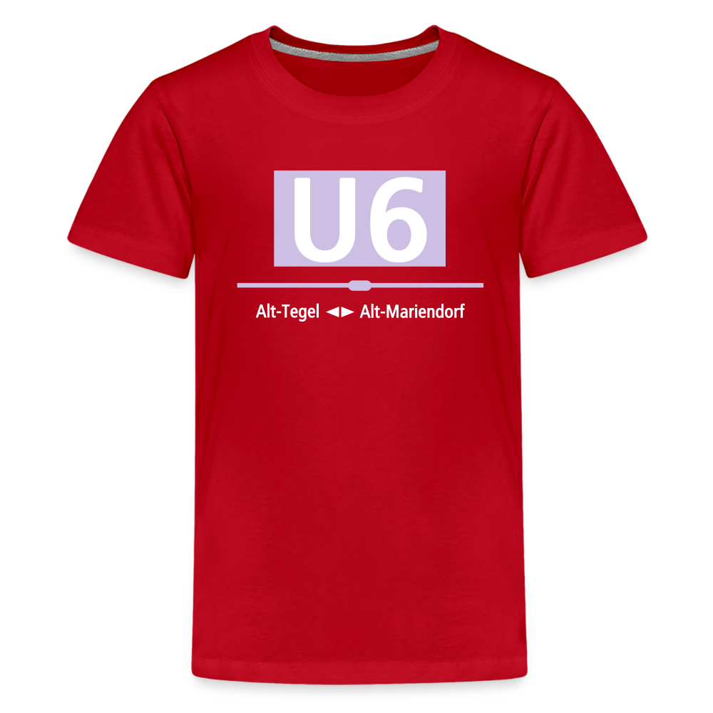 U6 - Teenager Premium T-Shirt - Rot
