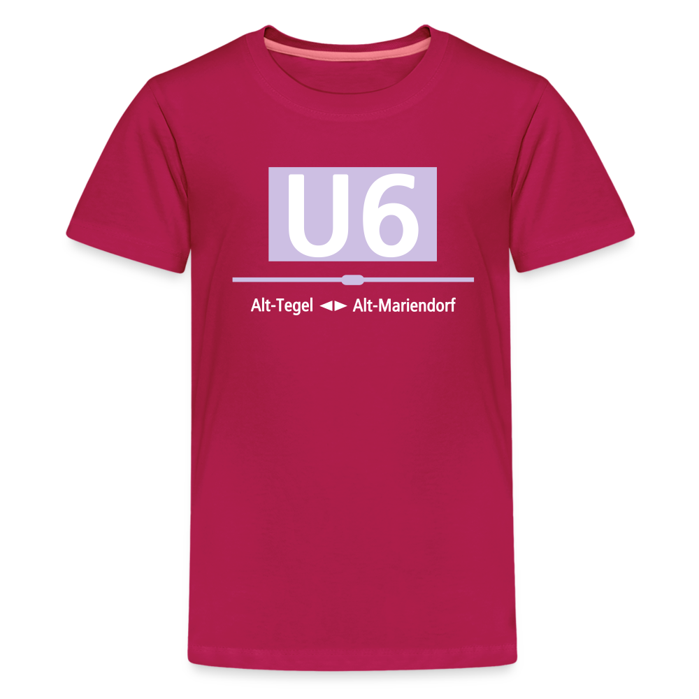 U6 - Teenager Premium T-Shirt - dunkles Pink