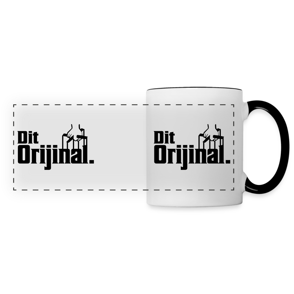 Dit Orijinal - Tasse zweifarbig - Weiß/Schwarz