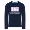 U6 - Kinder Langarmshirt - Navy