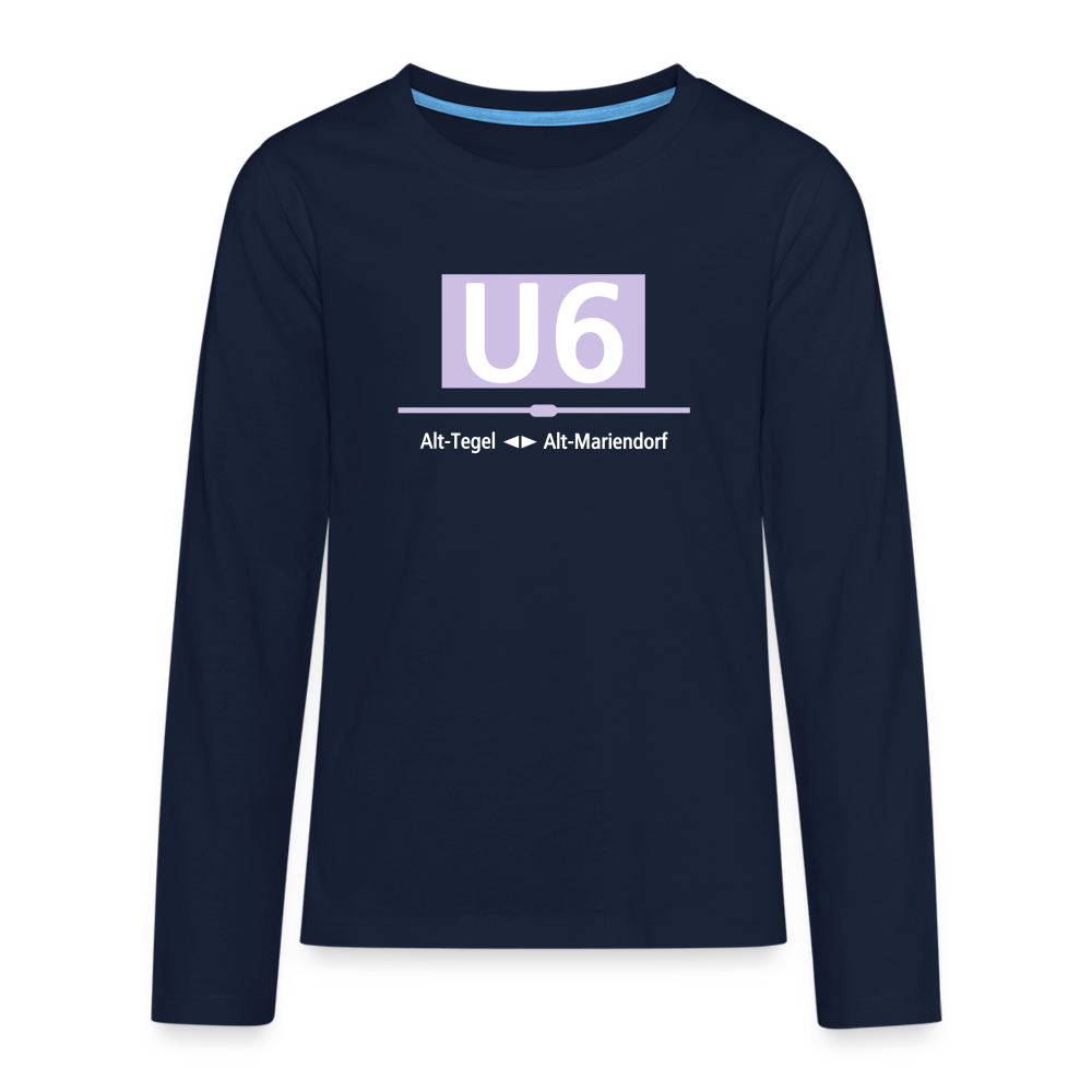 U6 - Teenager Langarmshirt - Navy