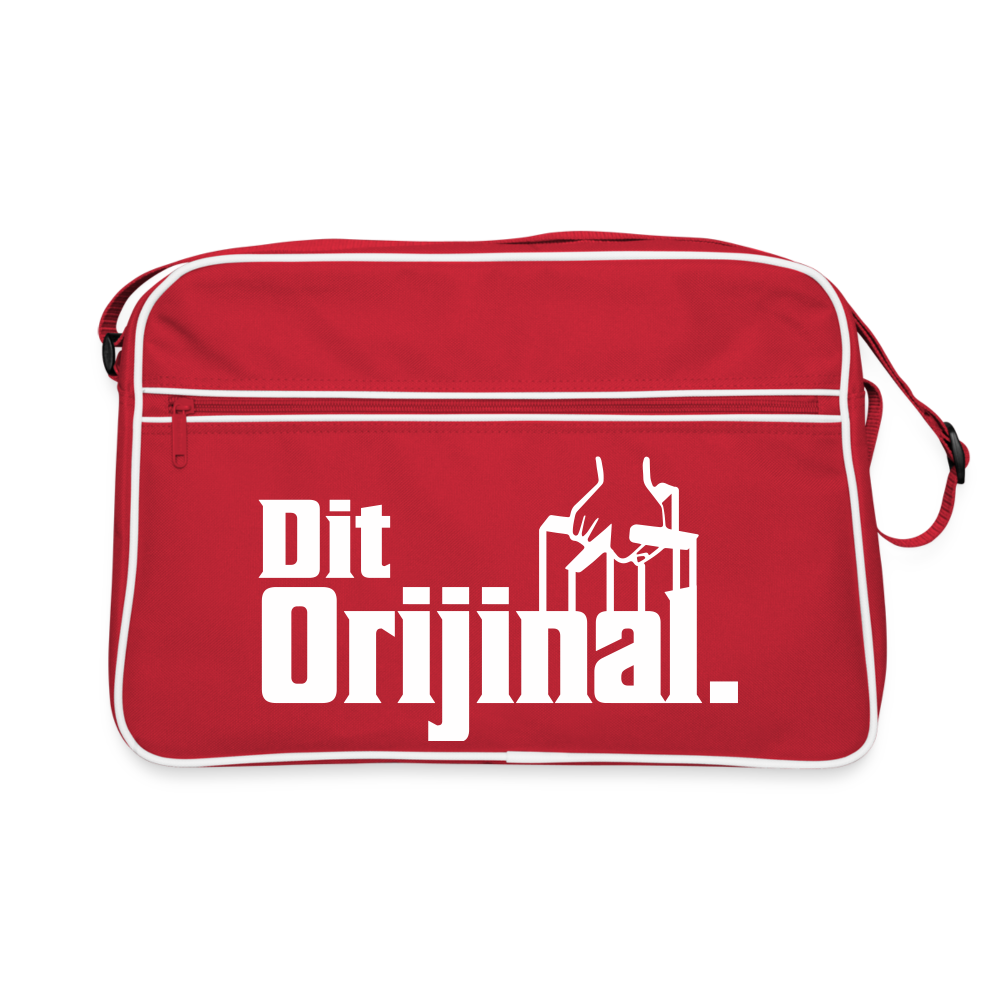 Dit Orijinal - Retro Tasche - Rot/Weiß