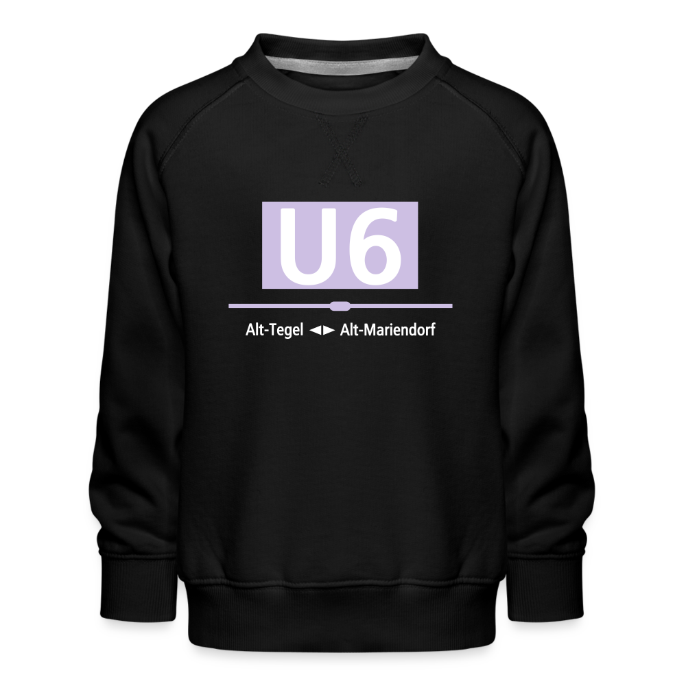 U6 - Kinder Premium Sweatshirt - Schwarz