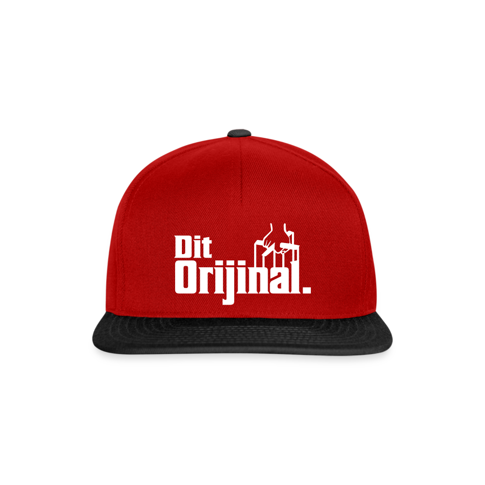 Dit Orijinal - Snapback Cap - Rot/Schwarz