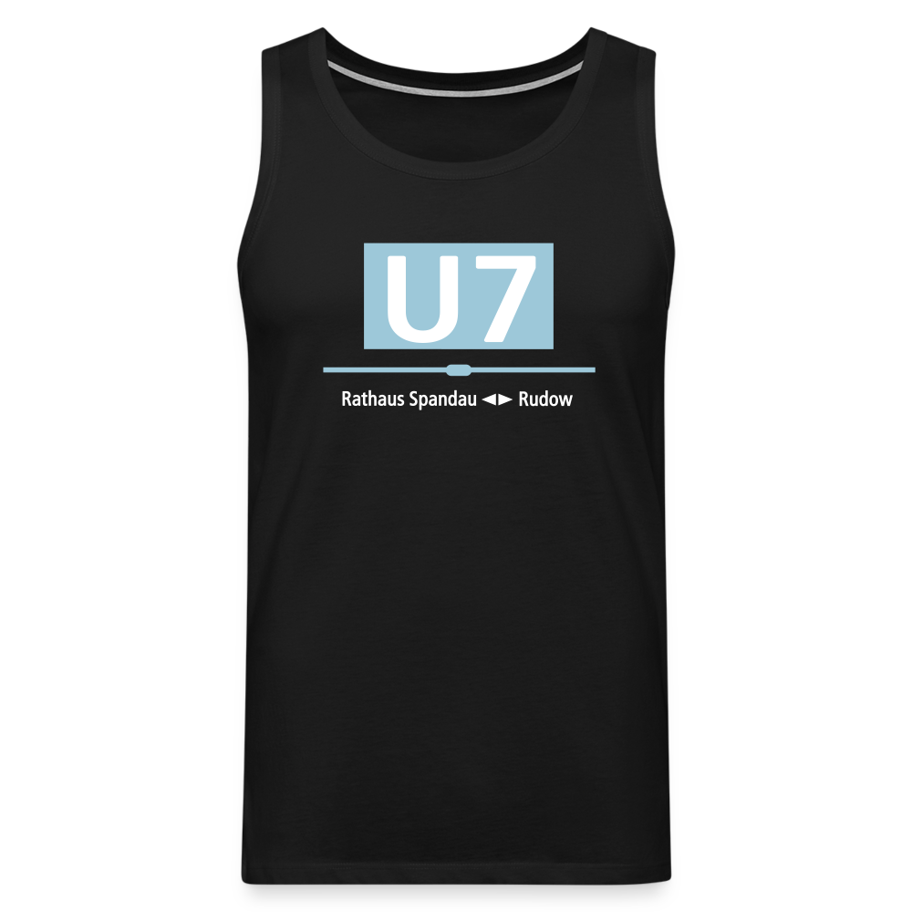 U7 - Männer Premium Tank Top - Schwarz