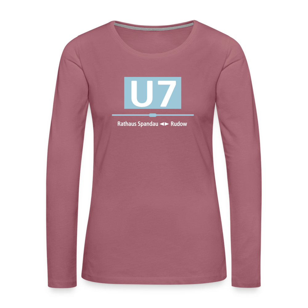 U7 - Frauen Premium Langarmshirt - Malve