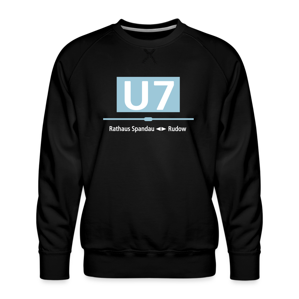 U7 - Männer Premium Sweatshirt - Schwarz