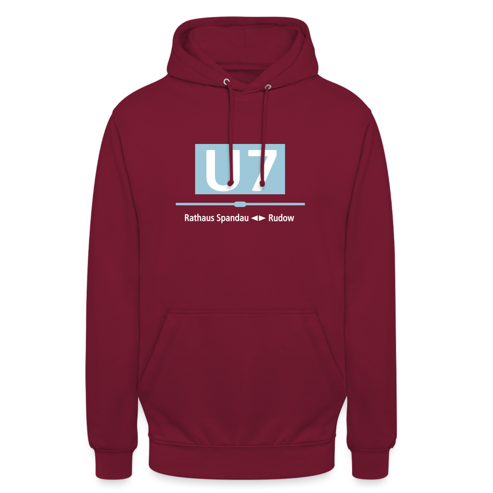 U7 - Unisex Hoodie - Bordeaux