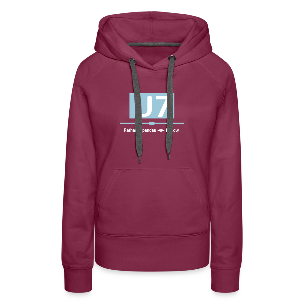 U7 - Frauen Premium Hoodie - Bordeaux