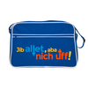 Jib allet, aba nich uff! - Retro Tasche - Blau/Weiß