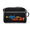 Jib allet, aba nich uff! - Retro Tasche - Schwarz/Weiß