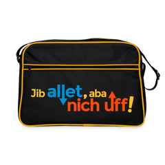 Jib allet, aba nich uff! - Retro Tasche