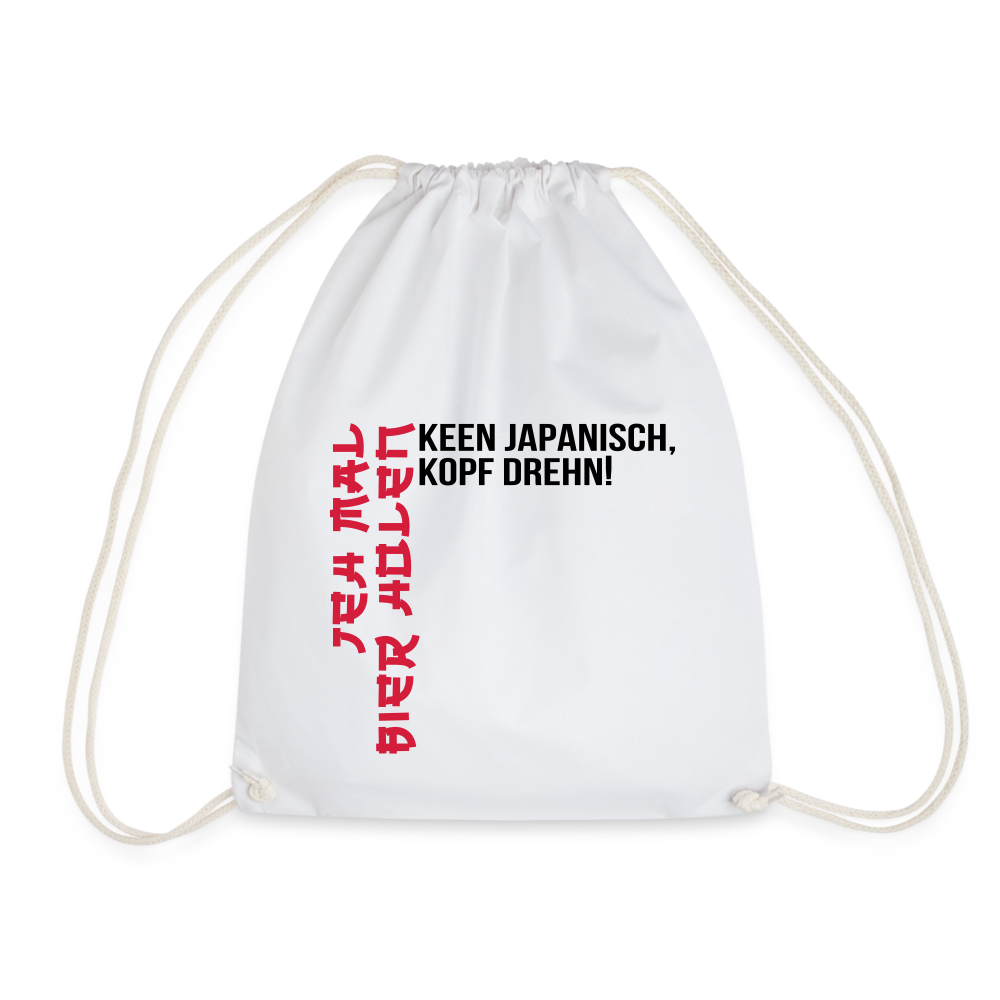 Jeh mal Bier holen! - Turnbeutel - Weiß
