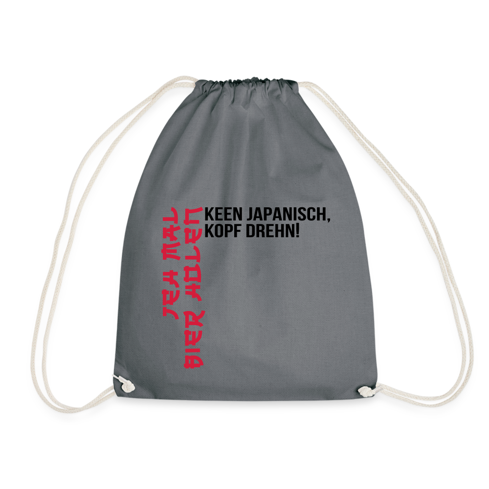 Jeh mal Bier holen! - Turnbeutel - Grau