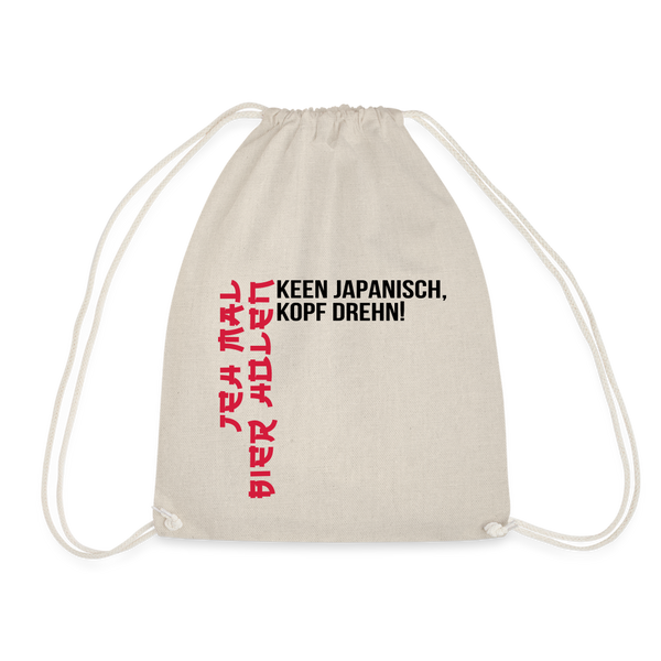 Jeh mal Bier holen! - Turnbeutel - Natur