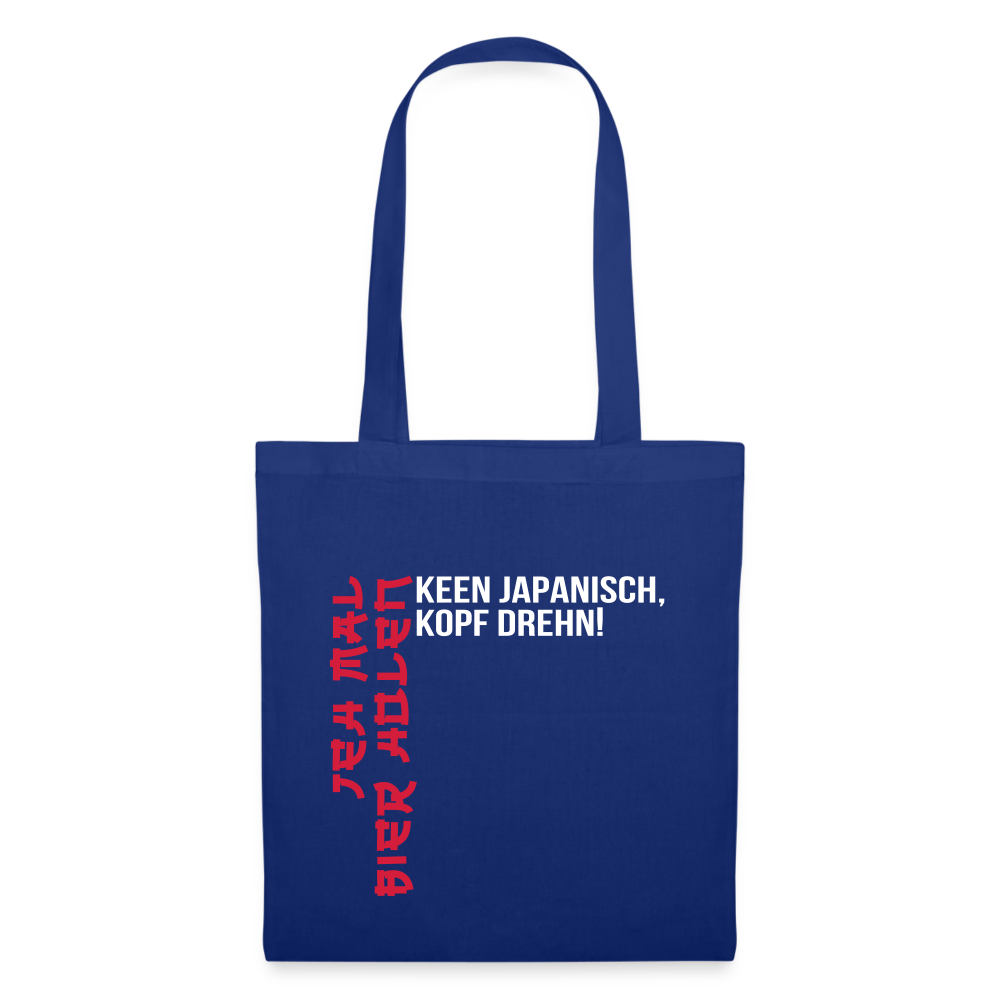 Jeh mal Bier holen! - Stoffbeutel - Royalblau