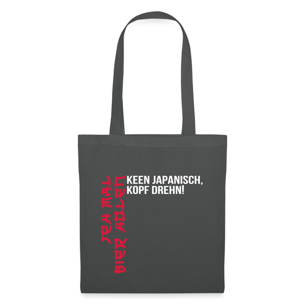 Jeh mal Bier holen! - Stoffbeutel - Graphite