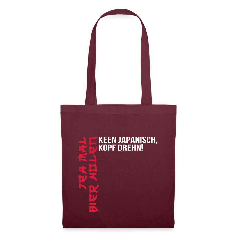 Jeh mal Bier holen! - Stoffbeutel - Burgunderrot