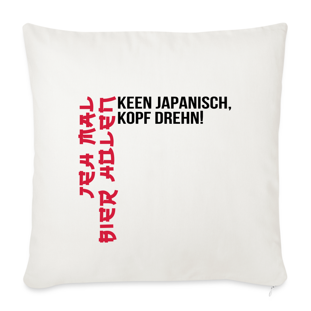 Jeh mal Bier holen! - Sofakissen mit Füllung (45 x 45 cm) - Naturweiß