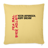 Jeh mal Bier holen! - Sofakissen mit Füllung (45 x 45 cm) - Hellgelb