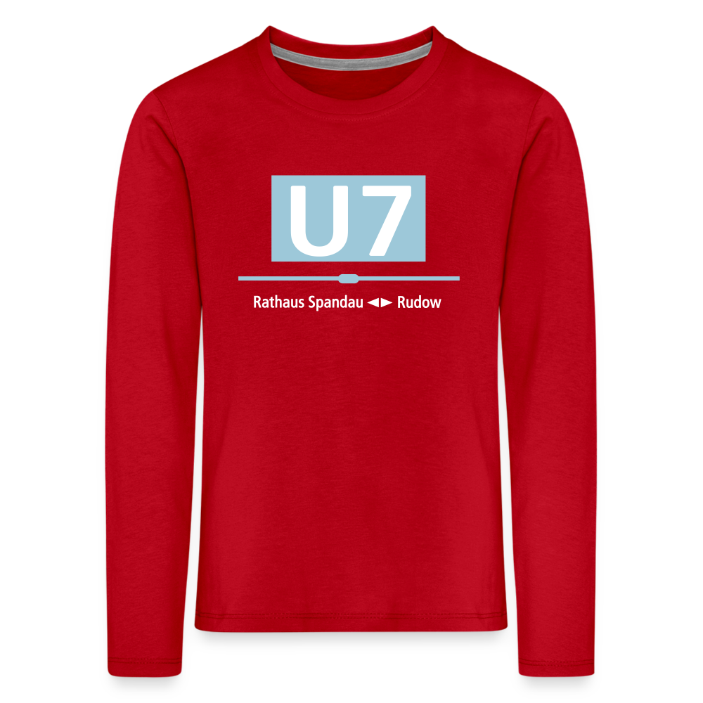 U7 - Kinder Langarmshirt - Rot