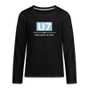 U7 - Teenager Langarmshirt - Schwarz