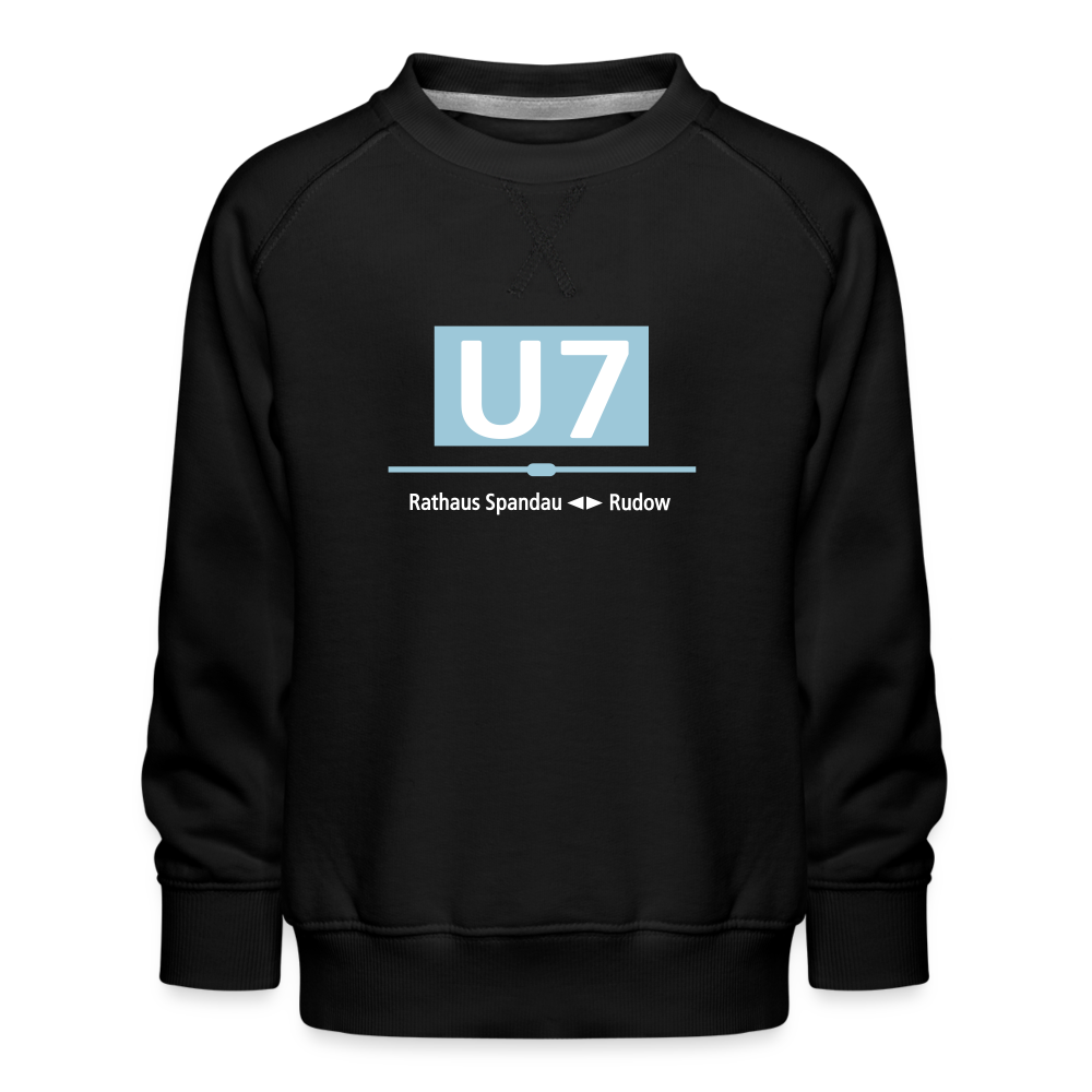 U7 - Kinder Premium Sweatshirt - Schwarz