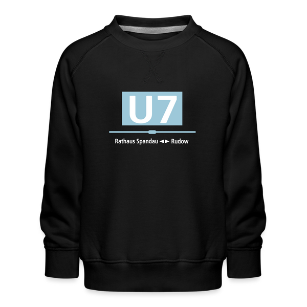 U7 - Kinder Premium Sweatshirt - Schwarz