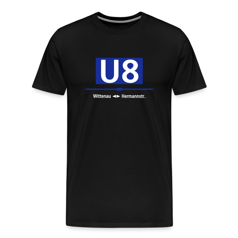 U8 - Männer Premium T-Shirt - Schwarz