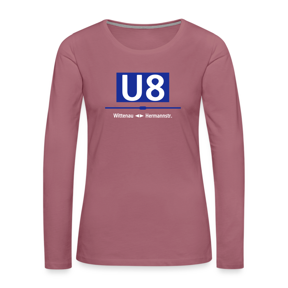 U8 - Frauen Premium Langarmshirt - Malve