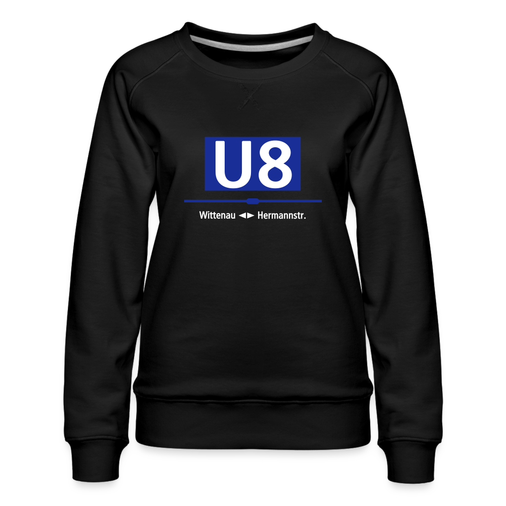 U8 - Frauen Premium Sweatshirt - Schwarz