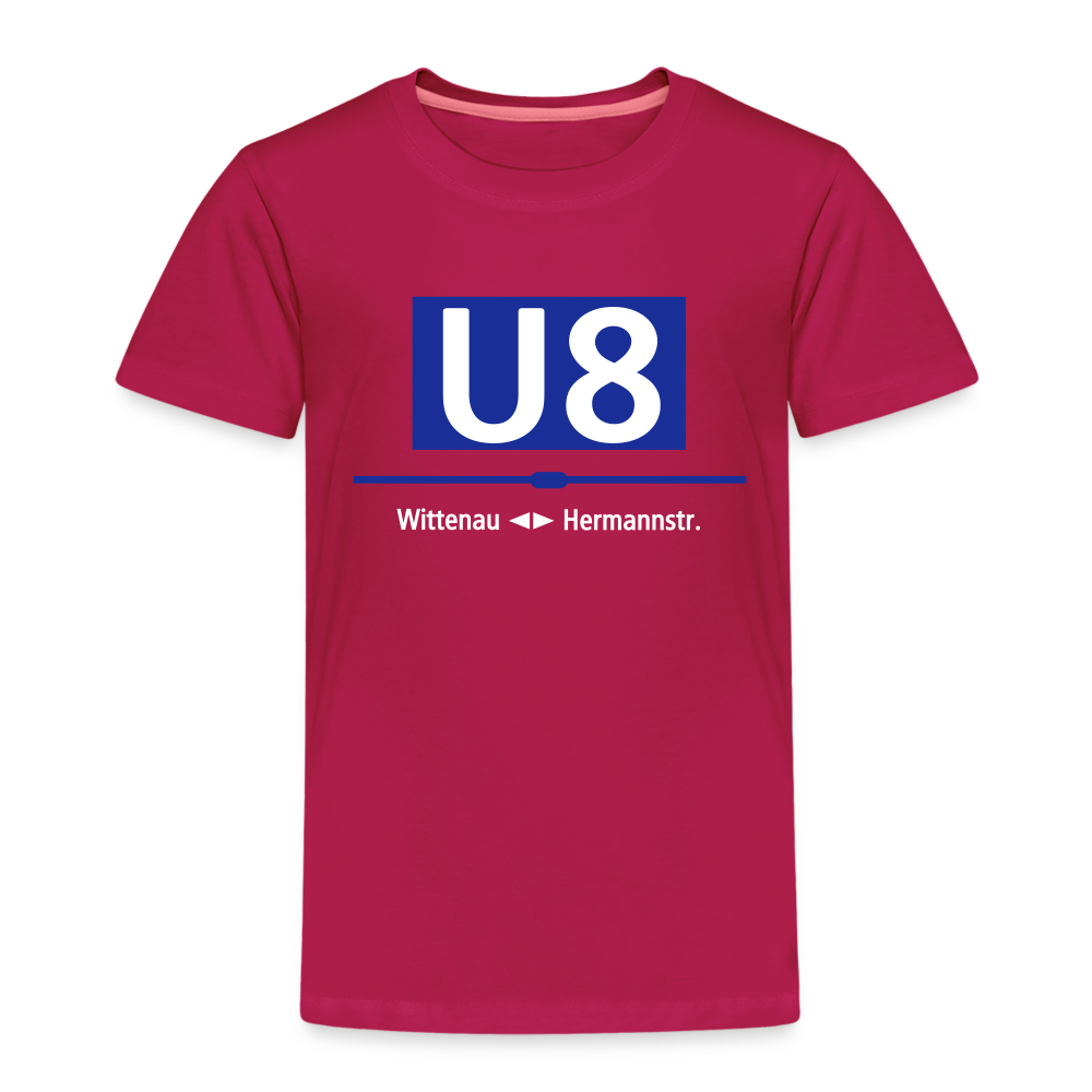 U8 - Kinder Premium T-Shirt - dunkles Pink