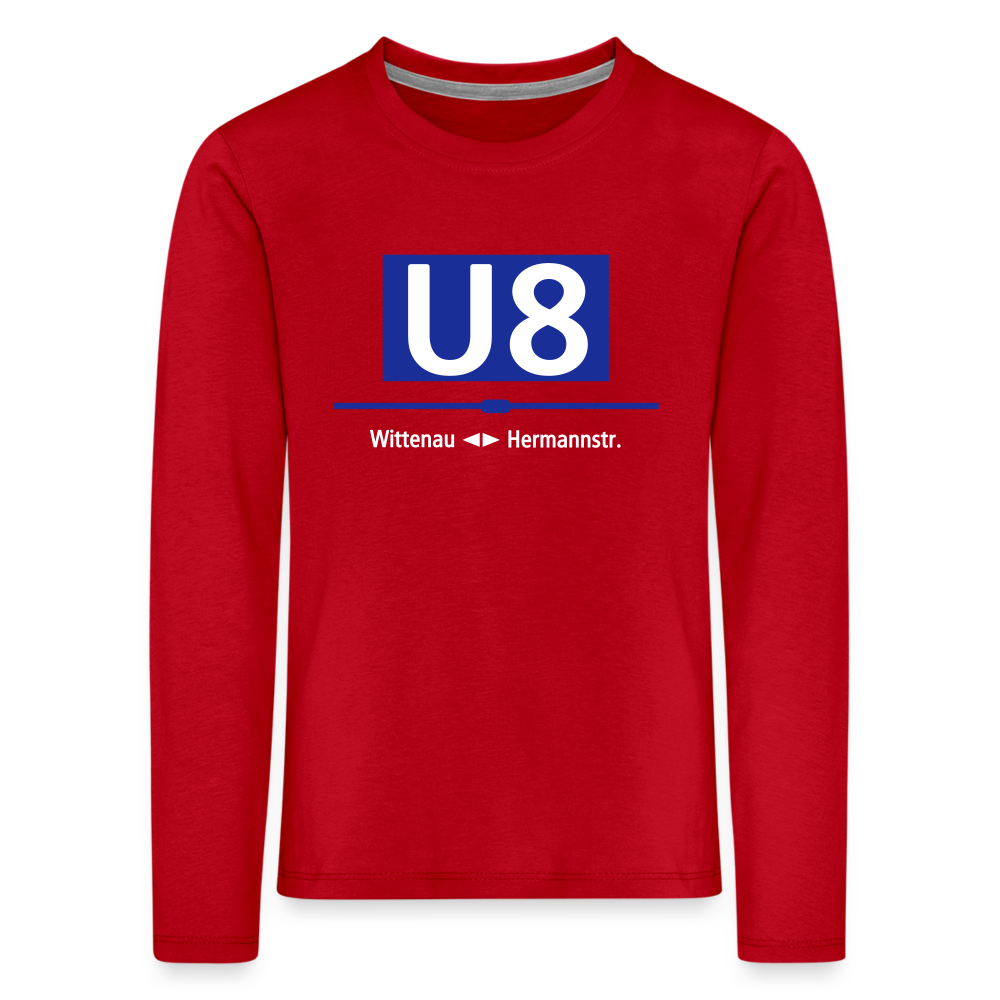 U8 - Kinder Langarmshirt - Rot