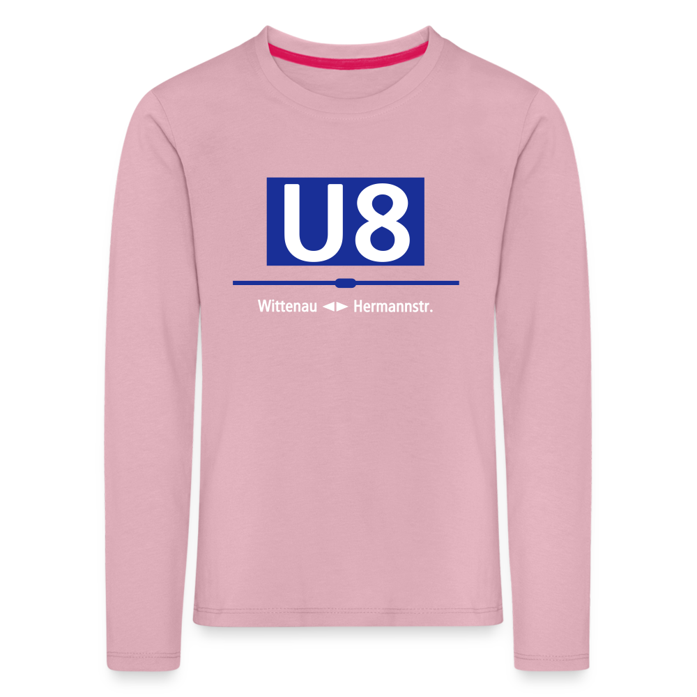 U8 - Kinder Langarmshirt - Hellrosa