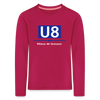 U8 - Kinder Langarmshirt - dunkles Pink