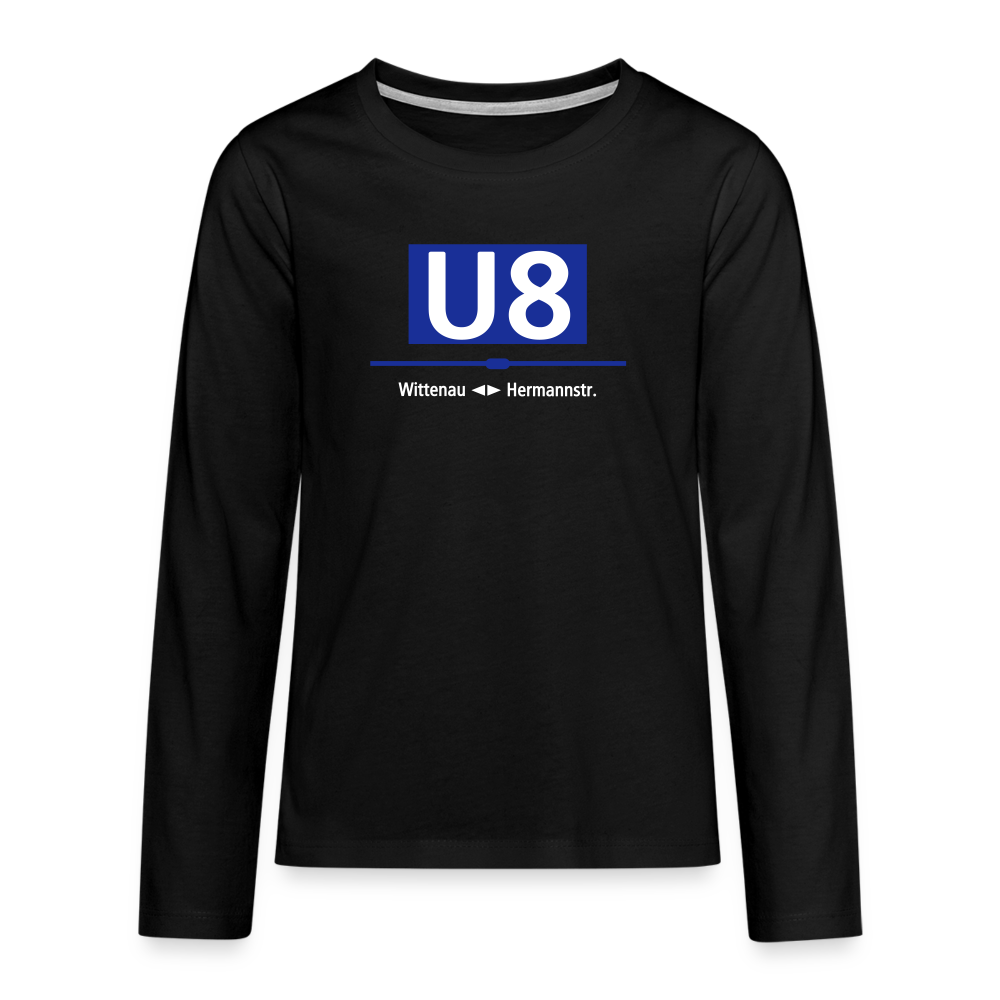 U8 - Teenager Langarmshirt - Schwarz