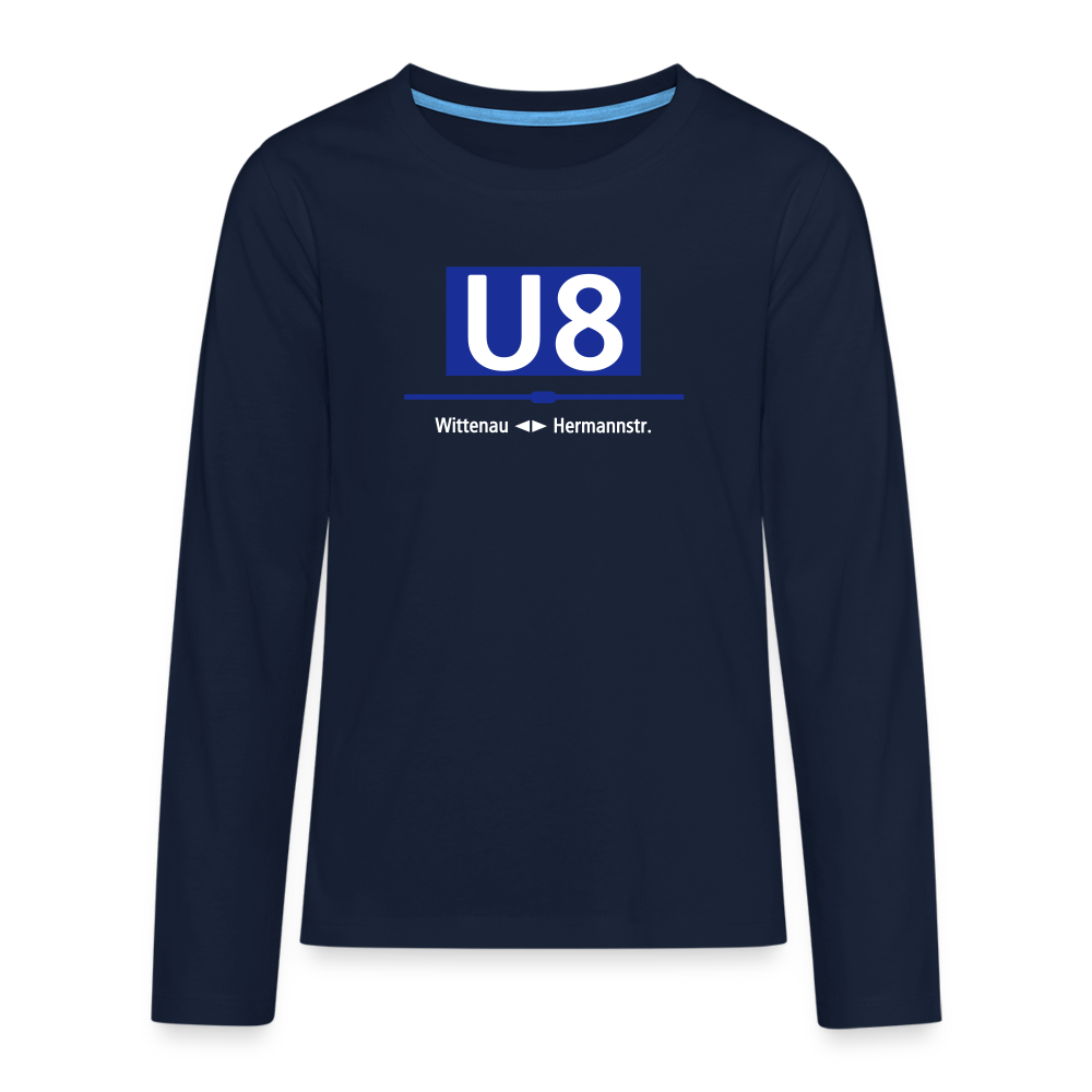 U8 - Teenager Langarmshirt - Navy