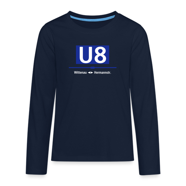 U8 - Teenager Langarmshirt - Navy