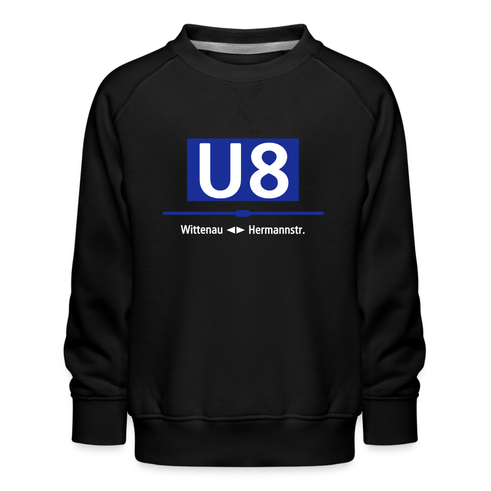 U8 - Kinder Premium Sweatshirt - Schwarz