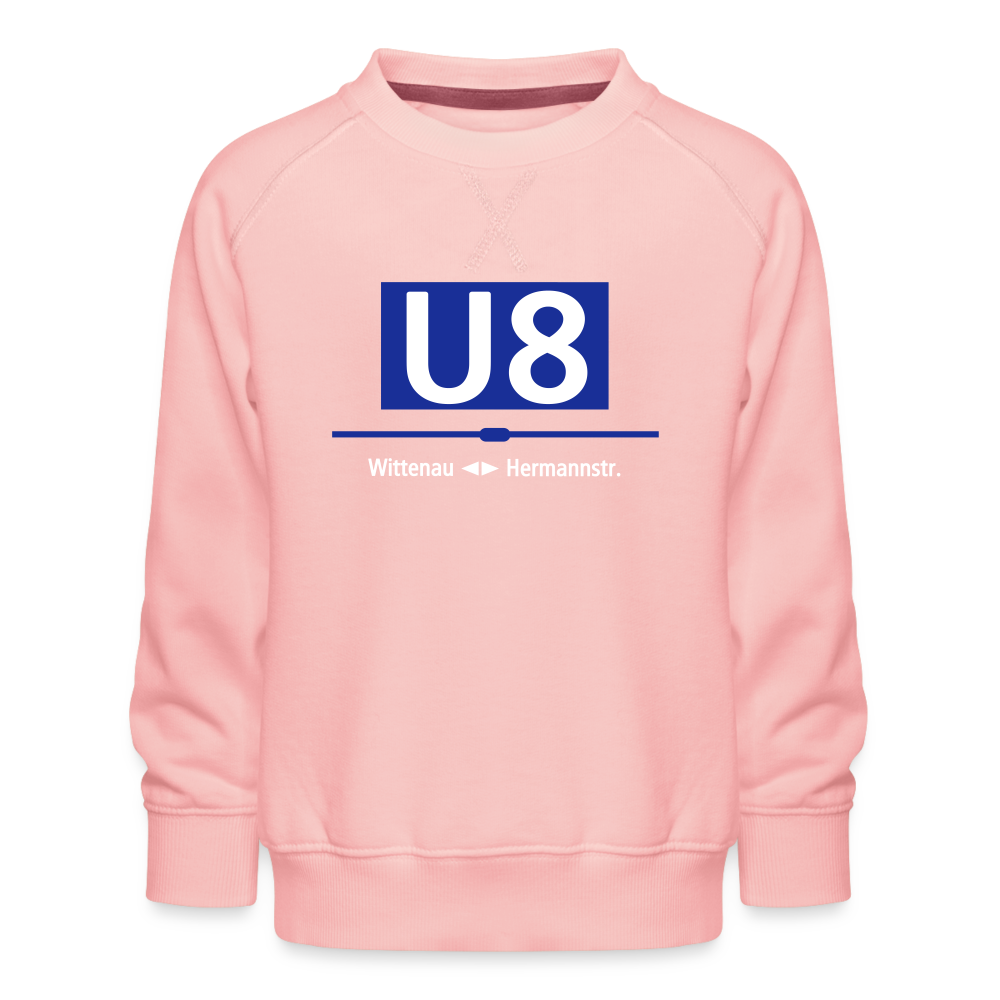 U8 - Kinder Premium Sweatshirt - Kristallrosa