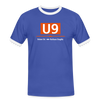 U9 - Männer Ringer T-Shirt - Blau/Weiß
