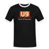 U9 - Männer Ringer T-Shirt - Schwarz/Weiß