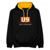 U9 - Kontrast Hoodie - Schwarz/Gold