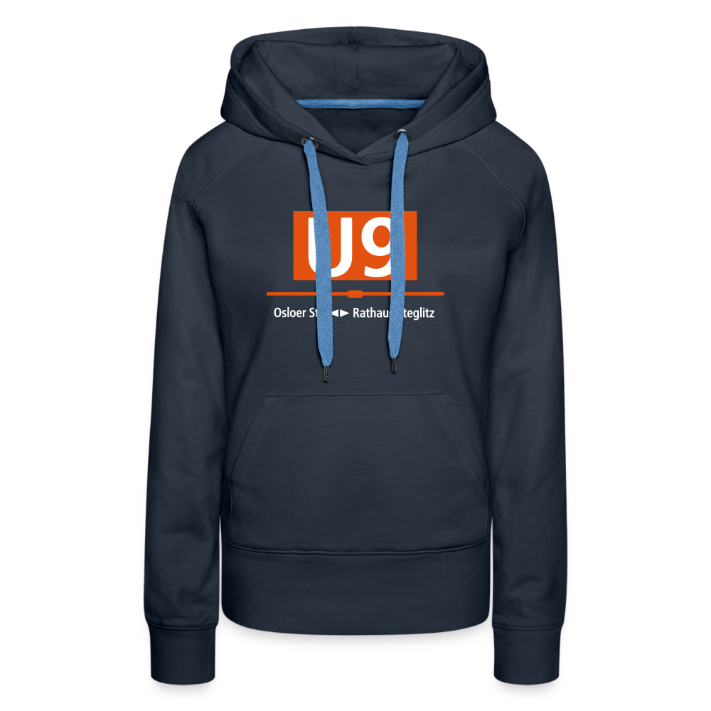 U9 - Frauen Premium Hoodie - Navy