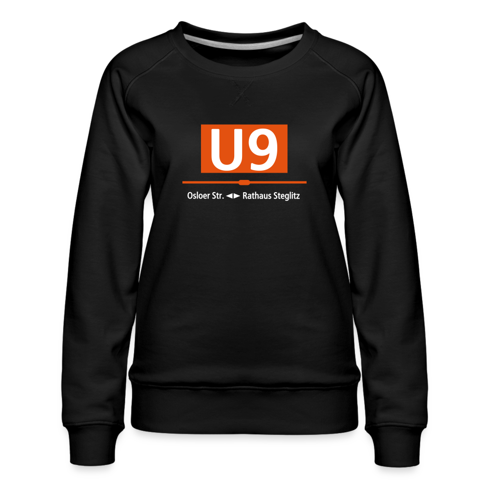 U9 - Frauen Premium Sweatshirt - Schwarz