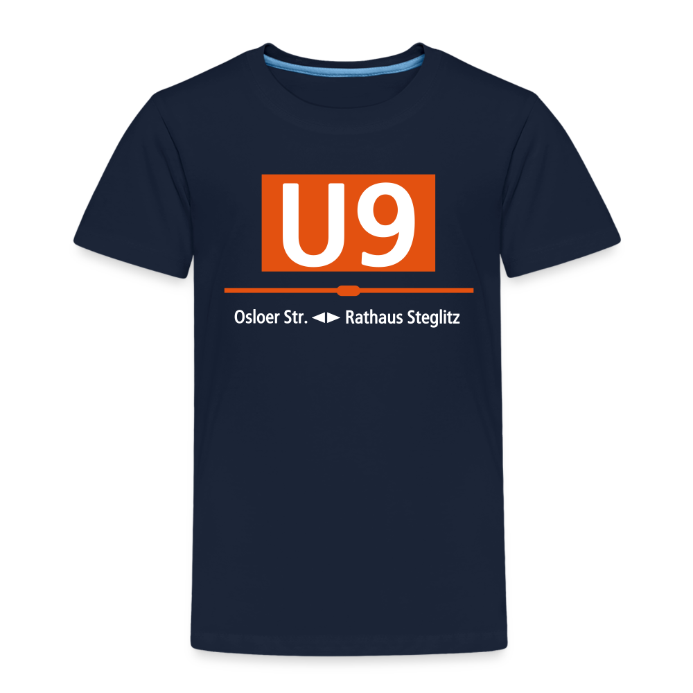 U9 - Kinder Premium T-Shirt - Navy