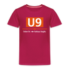 U9 - Kinder Premium T-Shirt - dunkles Pink