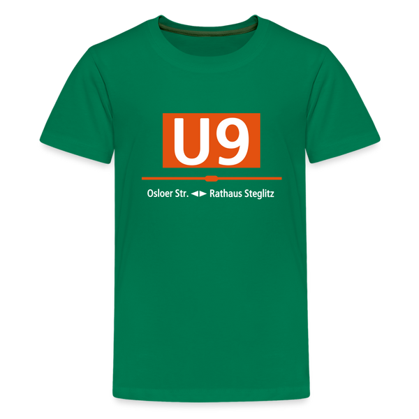 U9 - Teenager Premium T-Shirt - Kelly Green